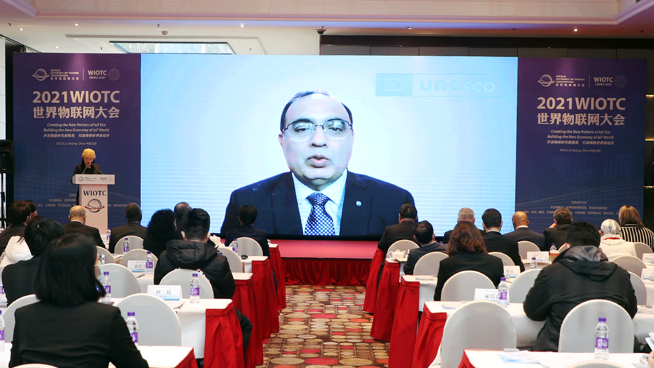 联合国教科文组织驻华代表夏泽翰（Shahbaz Khan）在2021游艇会yth206官方网致辞